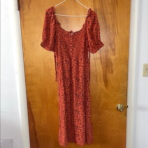 Beachlunchlounge Puff Sleeve Maxi Sundress